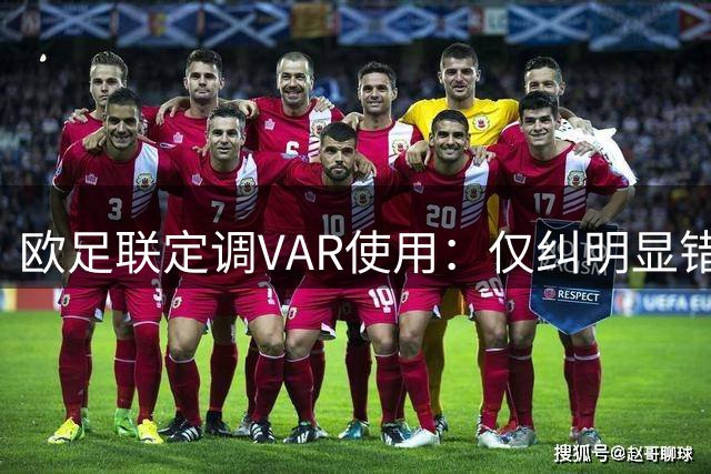 欧足联定调VAR使用：仅纠明显错误，不做重新裁判